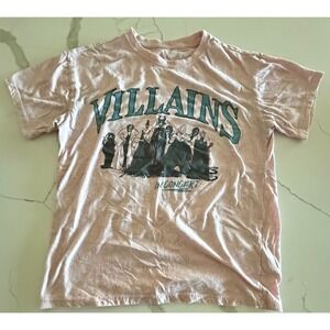 Disney Villains In Concert Badder Than Ever Tour Graphic T-Shirt Pink XS